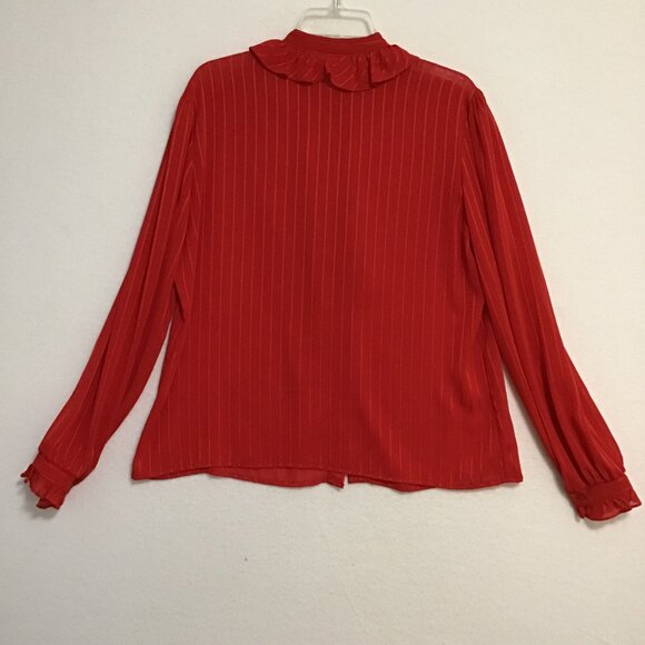 Vintage Style Rite Blouse Co Ruffled Blouse Size L - Picture 5 of 11